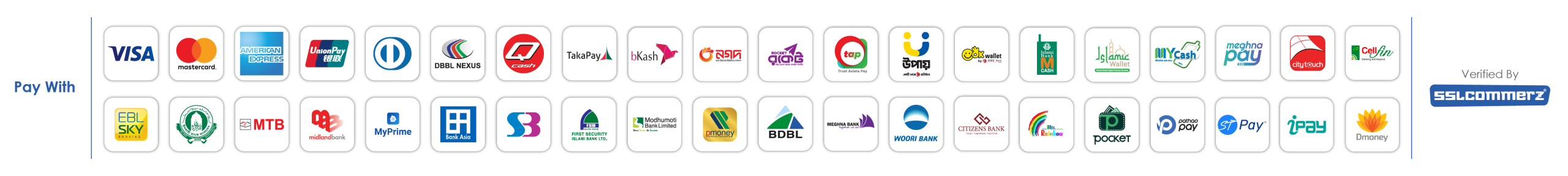 Accepted payment methods